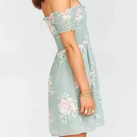 Show Me Your Mumu Dolly Smocked Dress in Sweetheart Sage - Picture 3 of 16